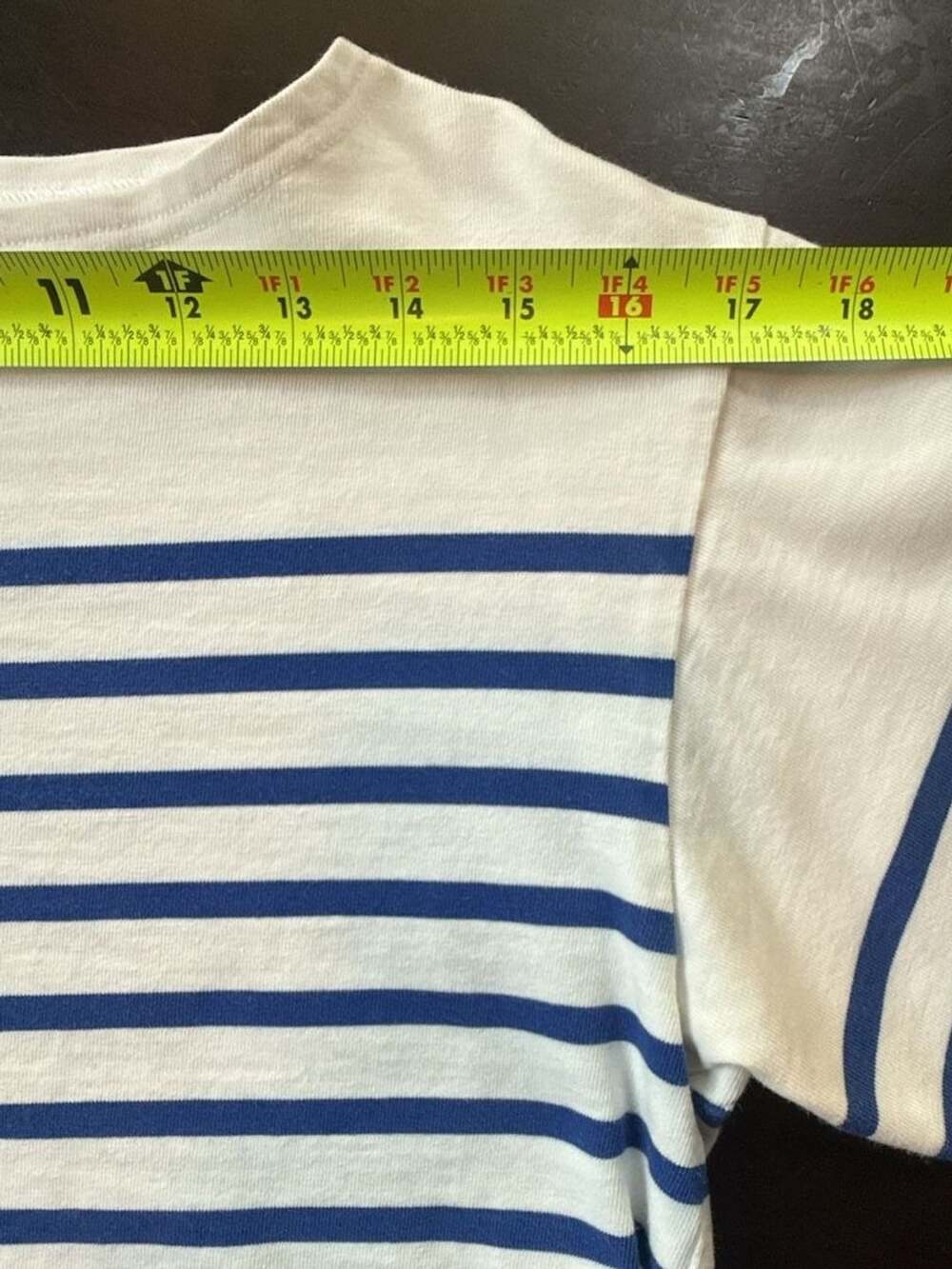 Saint James L'Atelier Made In France Striped Long Sleeve Boatneck Shirt - Picture 8 of 12